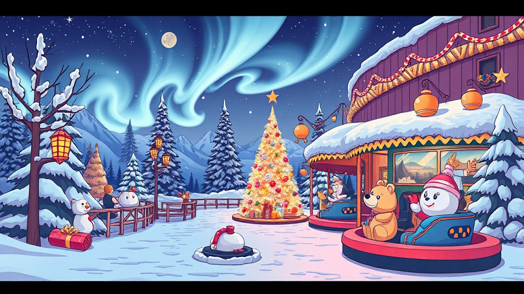 인스파이어 호텔 즐길 거리: 포토존부터 엔터테인먼트까지 (illustration 스타일)