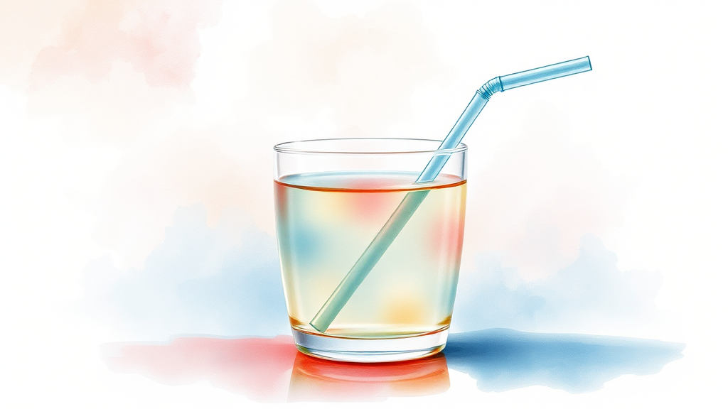 식초 섭취, 건강을 위한 올바른 방법과 주의사항 (watercolor 스타일)