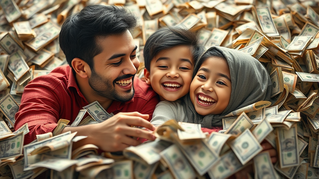 누가 얼마나 받을까? (realistic 스타일)