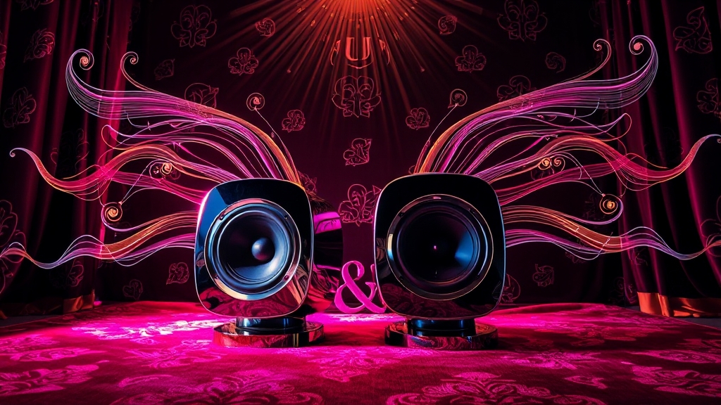 B&W 브랜드의 독보적인 경쟁력 (popart 스타일)