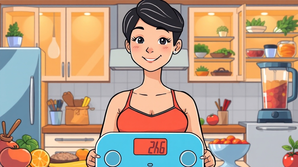 다이어트 결과 분석 & 변화 추이 (cartoon 스타일)