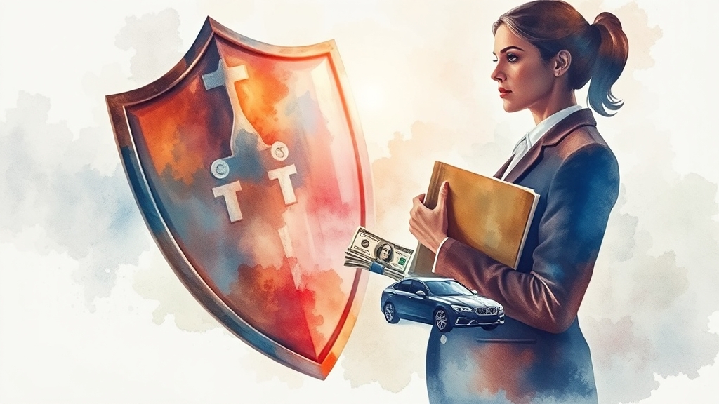 운전자보험, 왜 필요할까요? (watercolor 스타일)