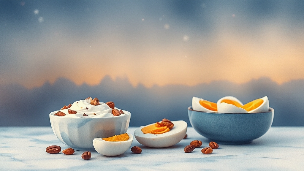 건강 야식, 이렇게 드세요! (watercolor 스타일)