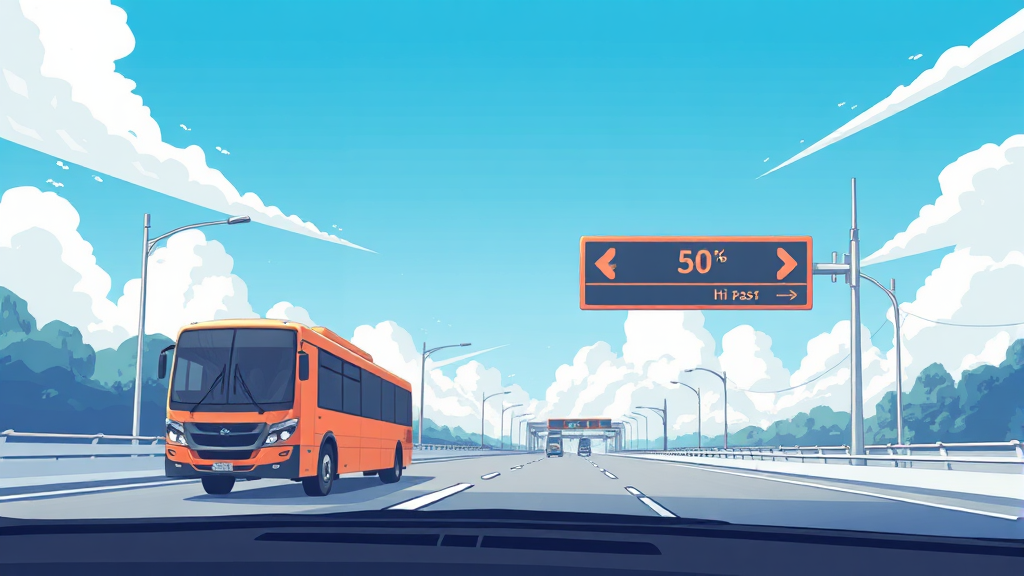 하이패스 할인 혜택 (illustration 스타일)