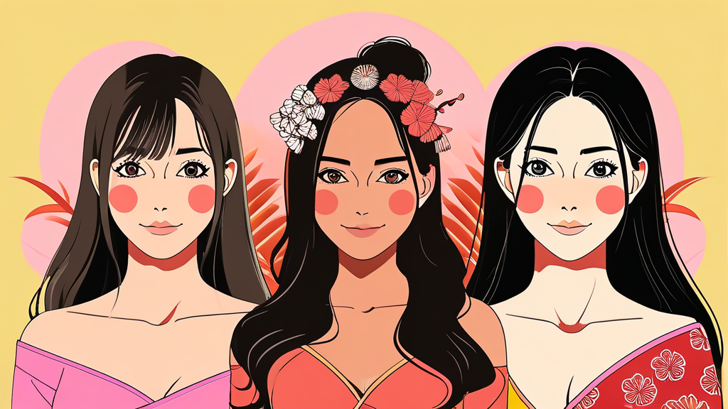 일본의 가슴 사이즈 통계와 브래지어 기준 (illustration 스타일)