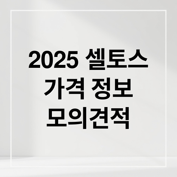 2025 셀토스
가격 정보
모의견적 (2025 셀토스 가격)