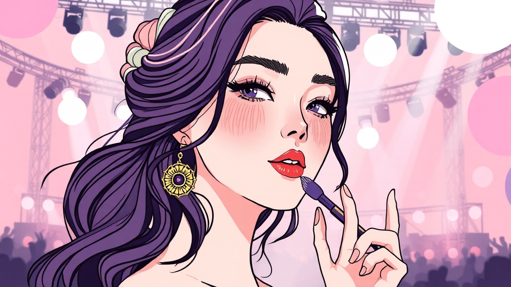 K-뷰티 트렌드와 역할 (illustration 스타일)