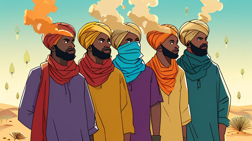 감기, 알레르기, 미세먼지: 마른기침 유발 요인 분석 (cartoon 스타일)