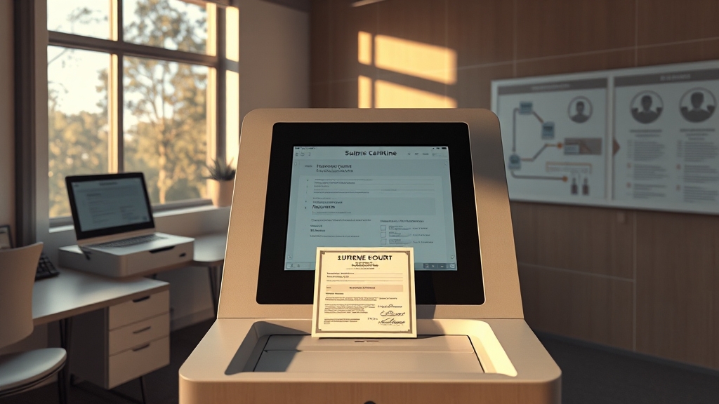 온라인 vs 오프라인 열람 (realistic 스타일)