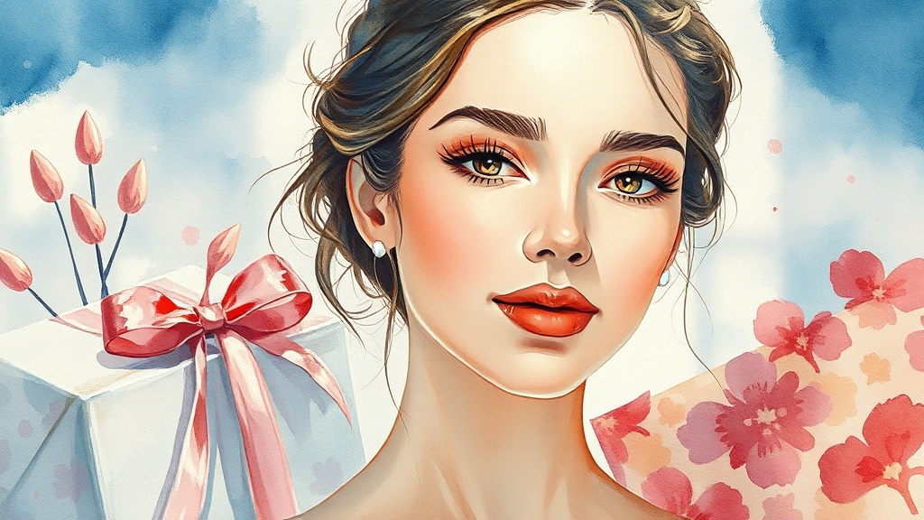 추천 선물 2: 스무 살의 빛나는 피부를 위해 (watercolor 스타일)