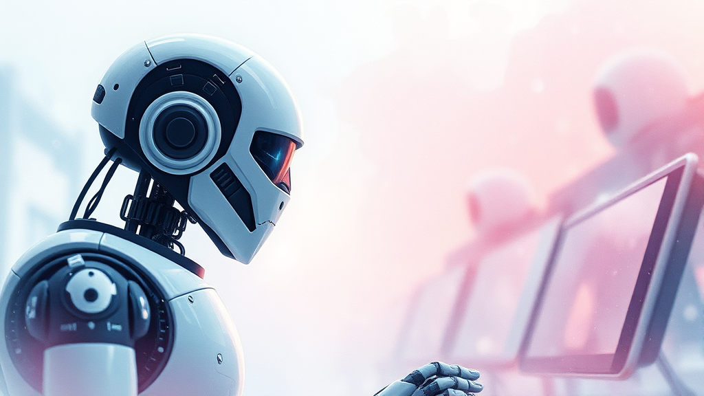 AI 대체 가능성 높은 직무는? (watercolor 스타일)