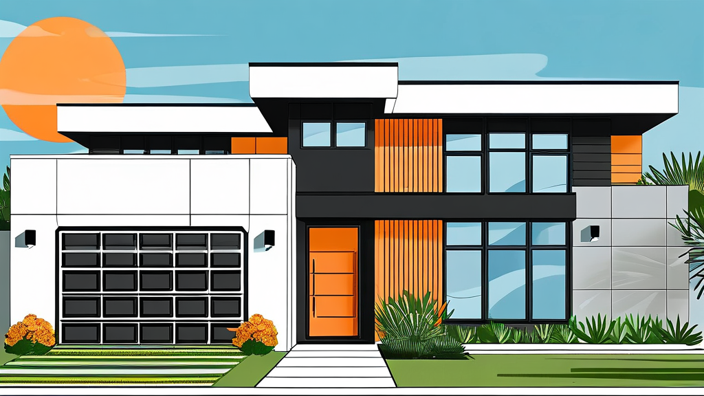 새 집 준비: 가구 배치부터 폐기물 처리까지 (illustration 스타일)