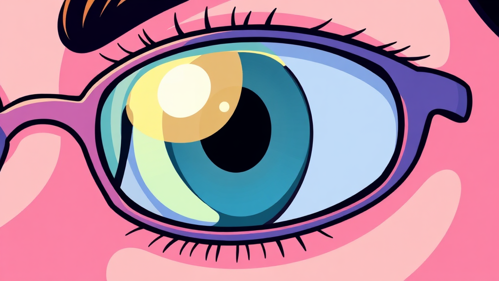 루테인/지아잔틴 효능 (cartoon 스타일)