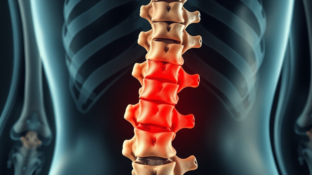 척추 압박골절이란? (realistic 스타일)
