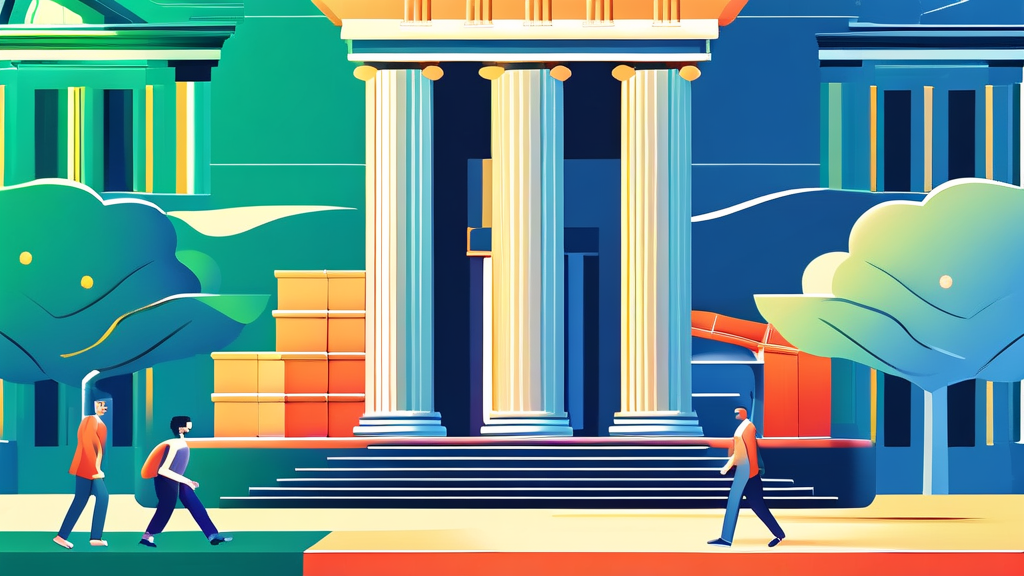 청년 희망적금 vs 청년도약계좌: 무엇이 다를까? (illustration 스타일)