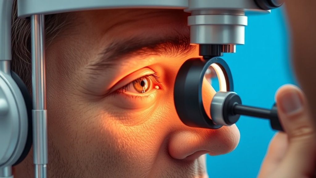 안검내반 진단 방법 (realistic 스타일)