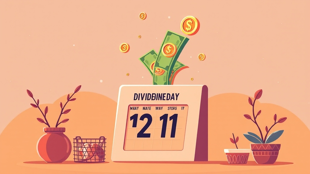 배당금 수령 조건 및 방법 안내 (illustration 스타일)