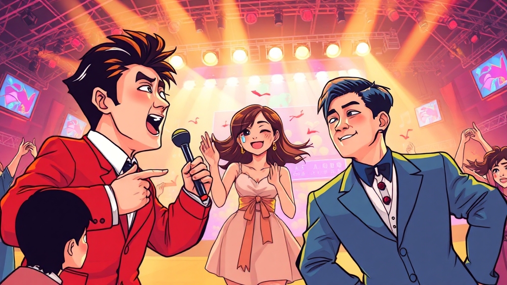 무대 하이라이트 & 주요 출연진 (cartoon 스타일)