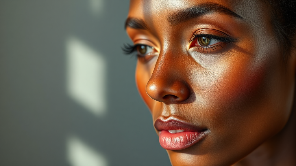 멜라논 크림의 핵심 성분과 작용 원리 (realistic 스타일)