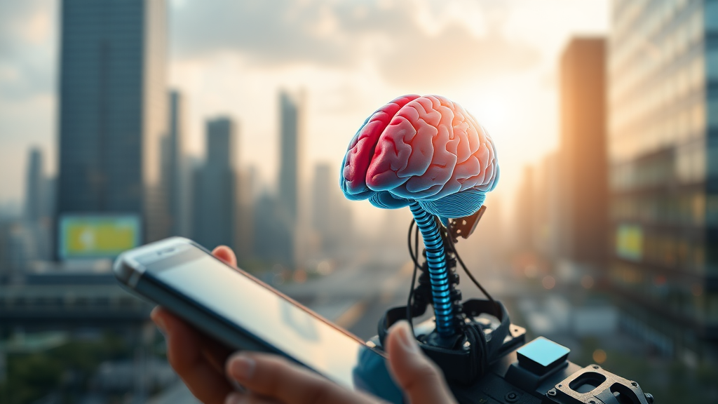 온디바이스 AI 확산과 시장 변화 (realistic 스타일)