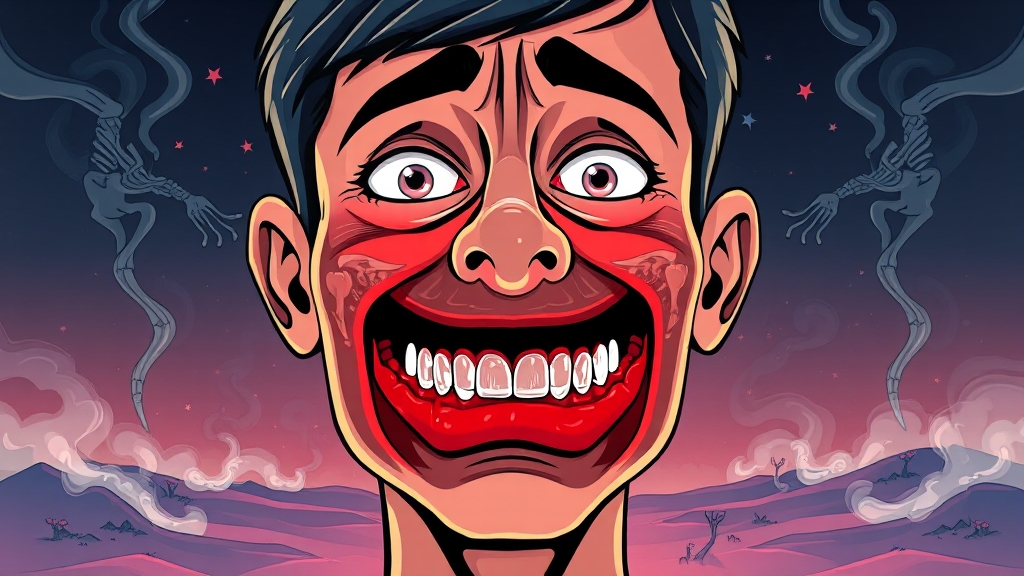 잇몸 염증 & 흔들림 원인 분석 (cartoon 스타일)