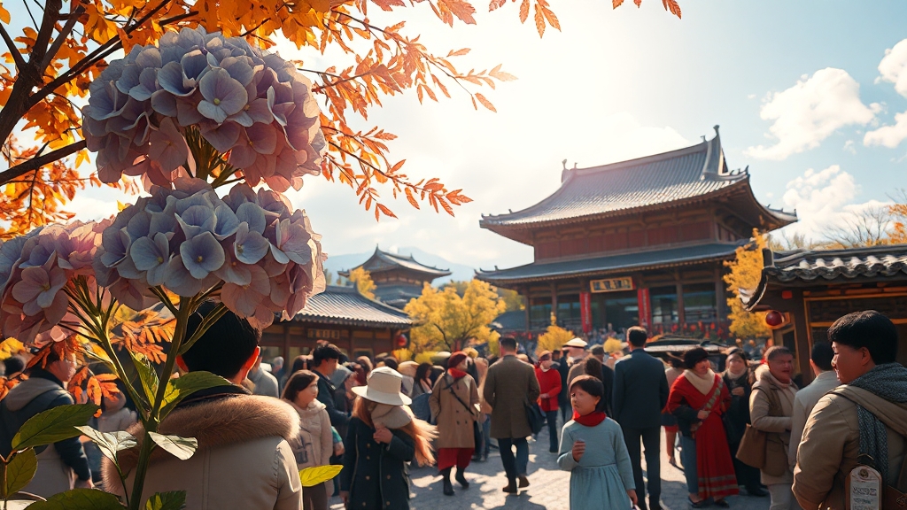 가을 축제 & 행사, 풍성한 즐거움 (realistic 스타일)