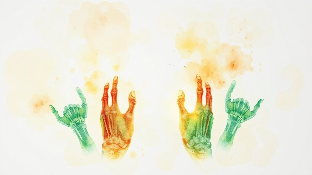 관절염 치료 방법 알아보기 (watercolor 스타일)