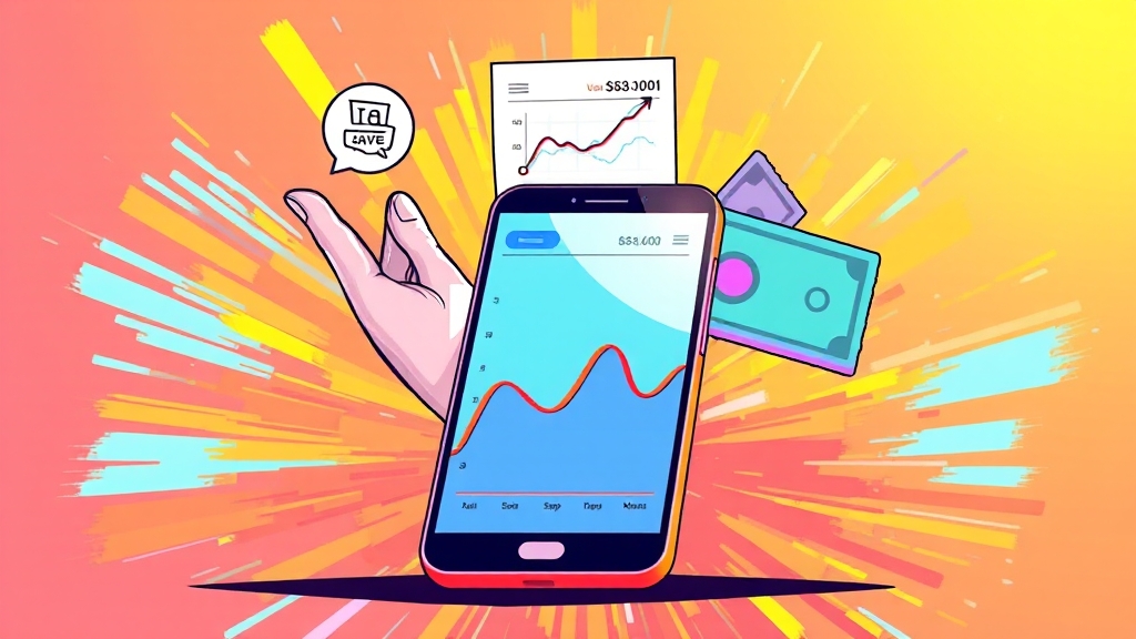 디지털 소비, 절약 전략은? (illustration 스타일)