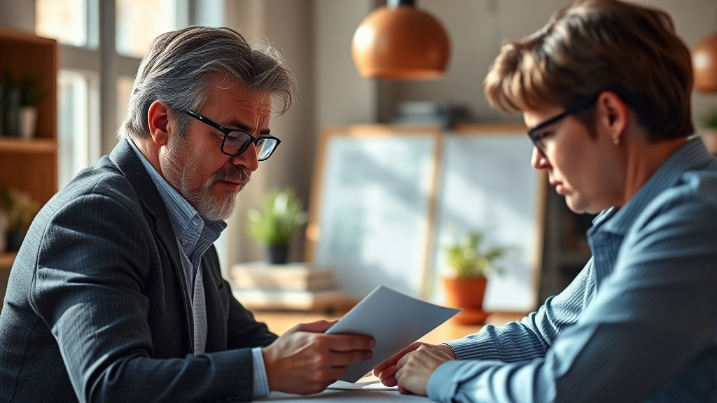 장부 작성, 직접 할까? 세무사에게 맡길까? 유형별 장단점 비교 (realistic 스타일)