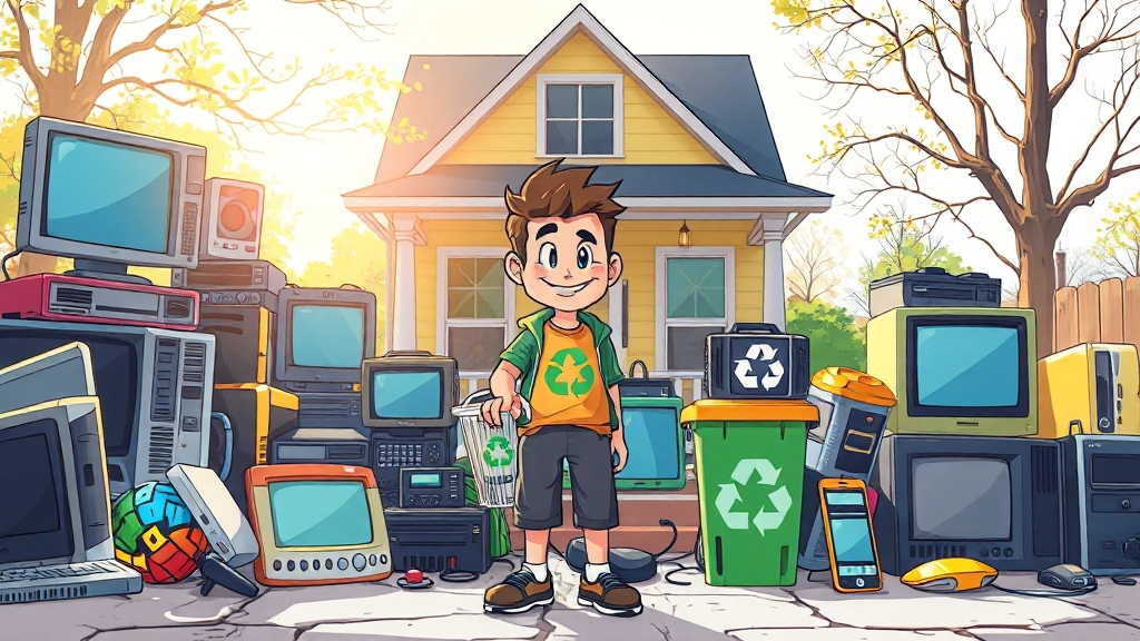 폐가전 무료 수거란? (cartoon 스타일)