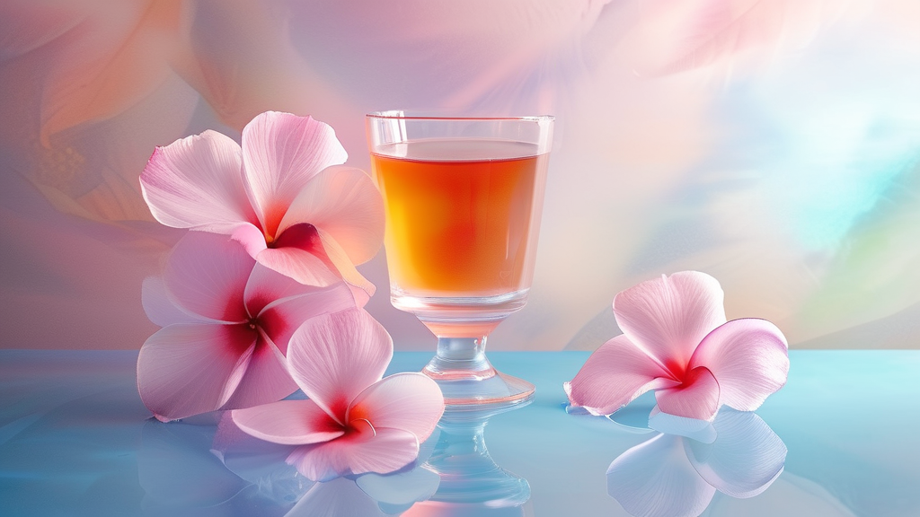 숙취 해소부터 활력 충전까지: 칡즙의 다양한 효능 (watercolor 스타일)