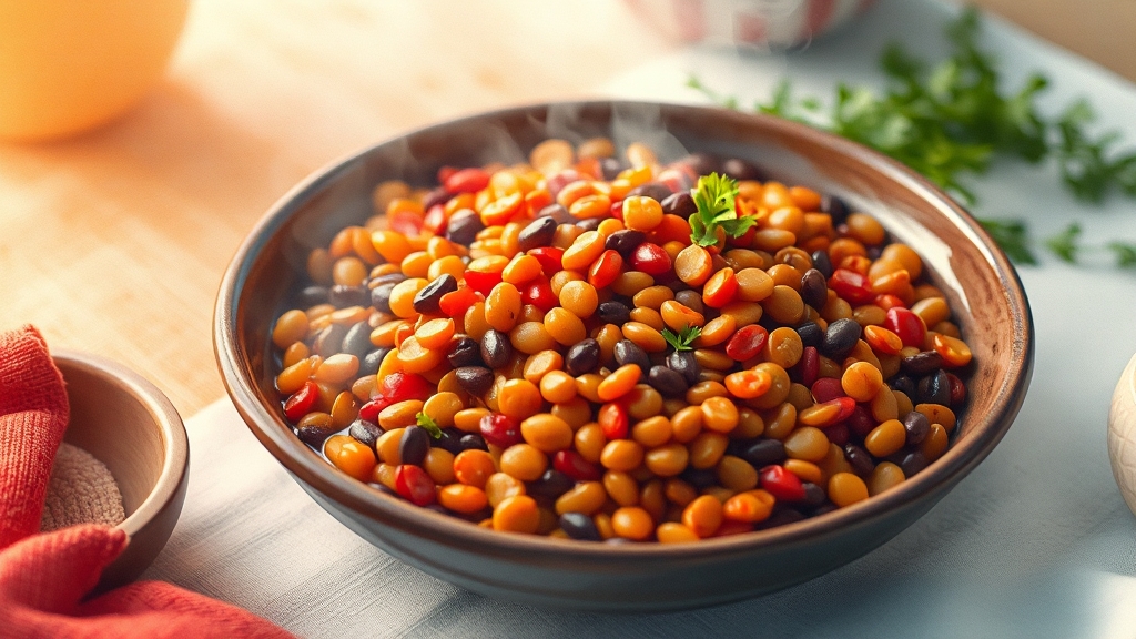 렌틸콩 활용 레시피 (watercolor 스타일)