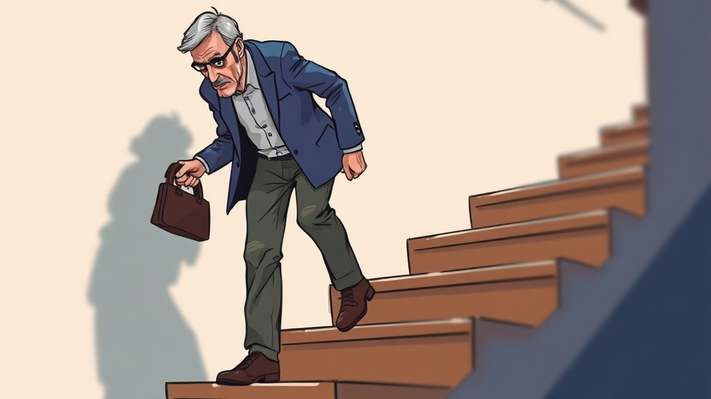 소뇌위축증 초기 증상 (illustration 스타일)