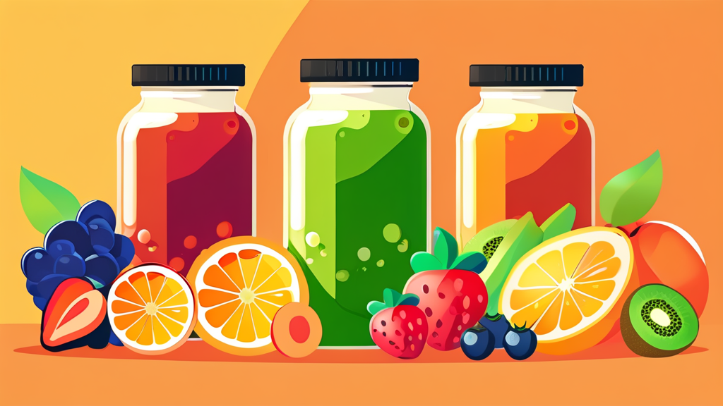 다양한 해독키트 종류와 특징 비교 분석 (cartoon 스타일)