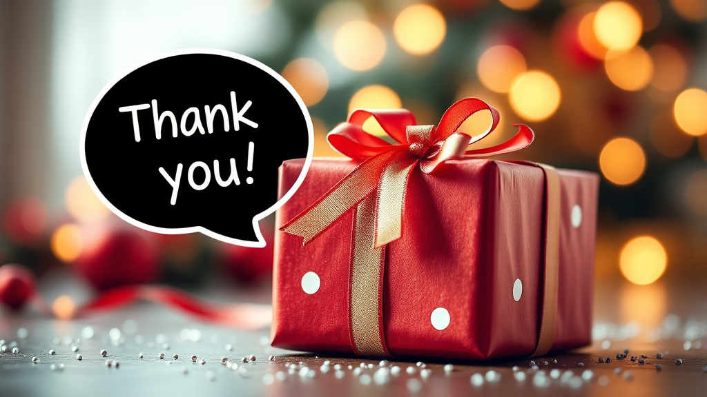 선물 포장 및 전달 팁 (realistic 스타일)