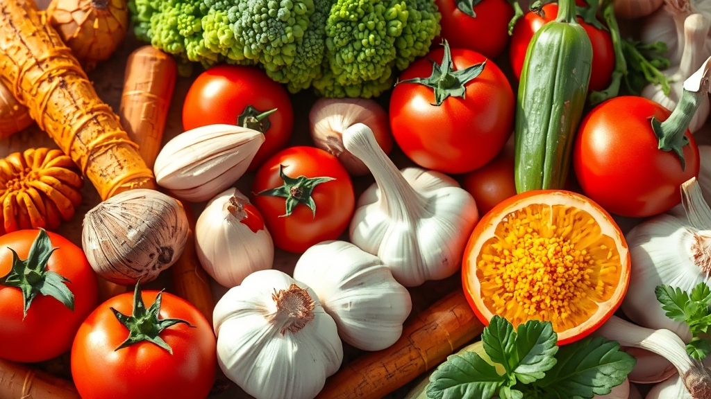 항암 음식, 흡수율 높이는 법 (realistic 스타일)