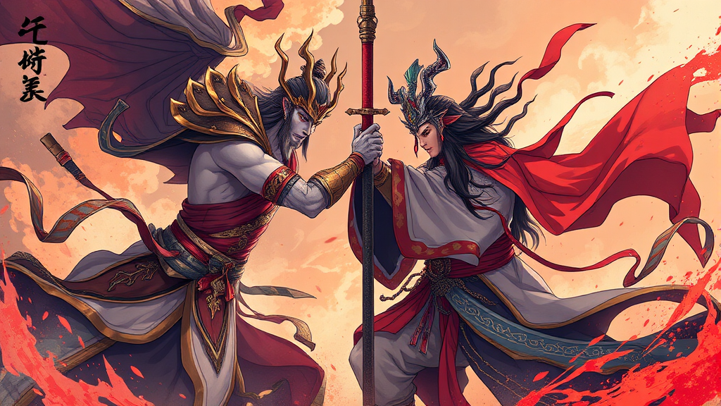 전투 장면별 평가 (illustration 스타일)