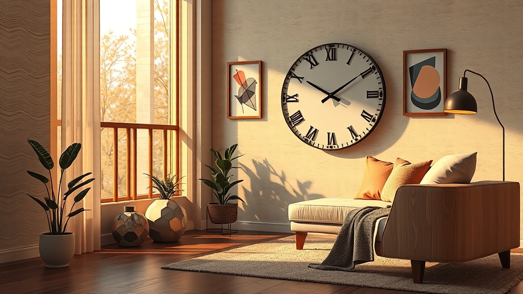 LED 벽시계로 삶의 질을 높여보세요! (illustration 스타일)