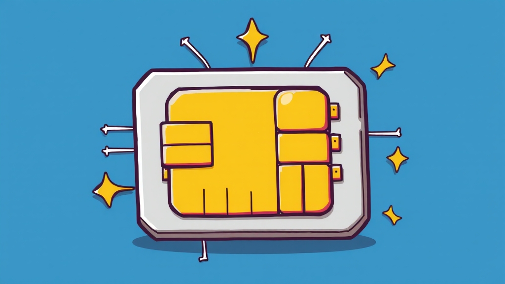 KT 유심 교체, 왜 필요할까? (cartoon 스타일)