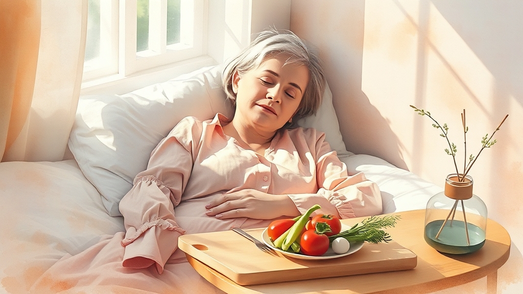 대상포진 환자를 위한 생활 관리 팁 (watercolor 스타일)