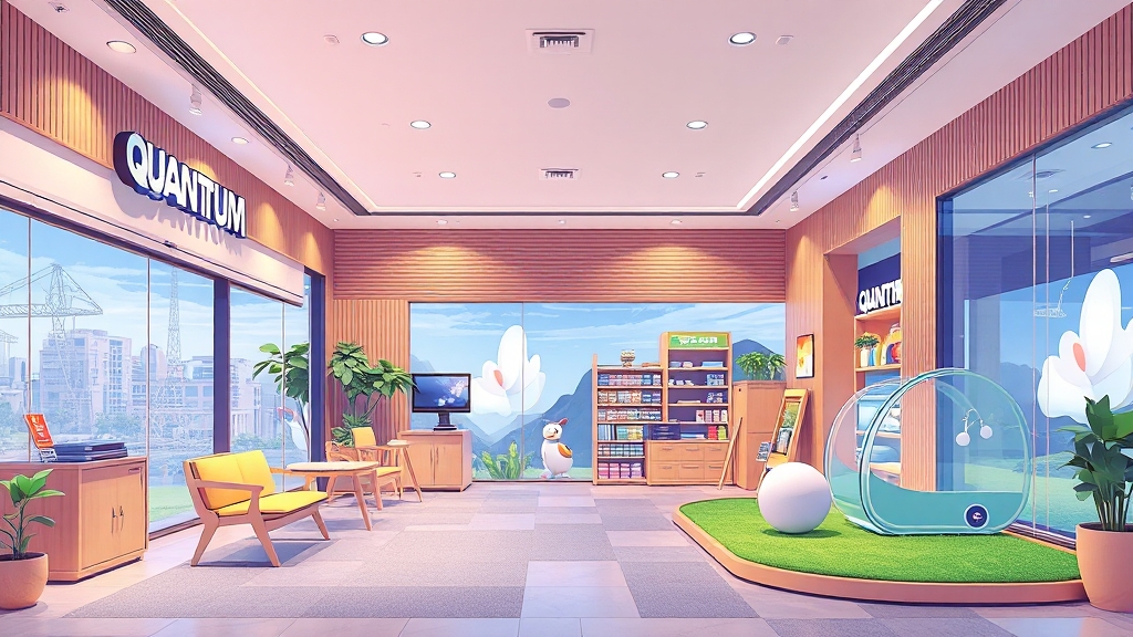 퀀텀 추천 매장 (illustration 스타일)