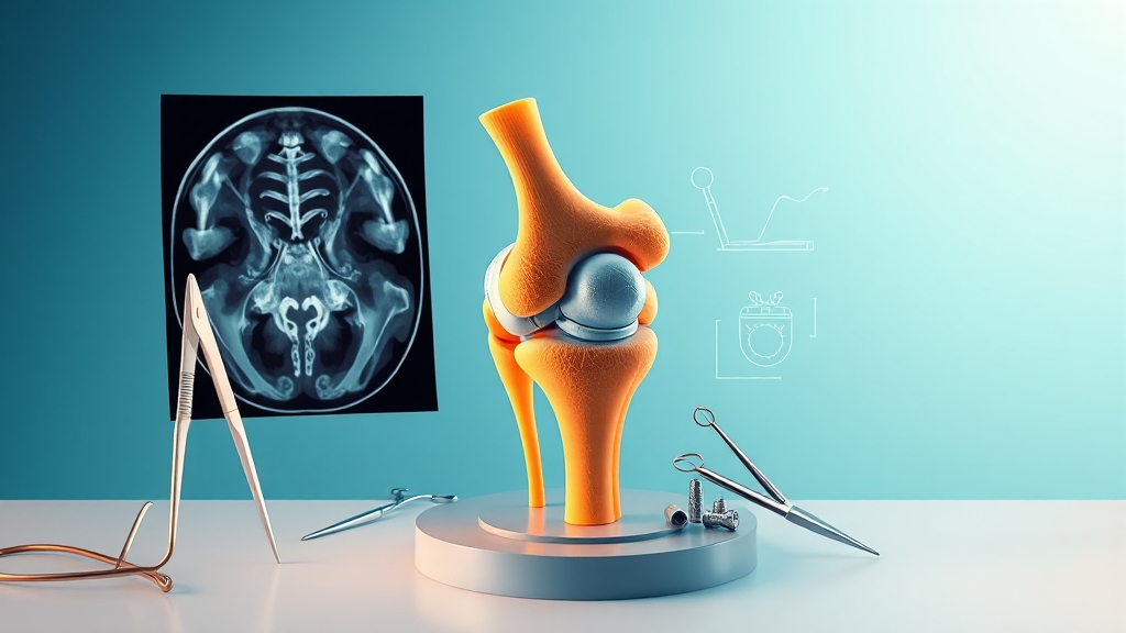 무릎 수술, 왜 필요할까요? (illustration 스타일)