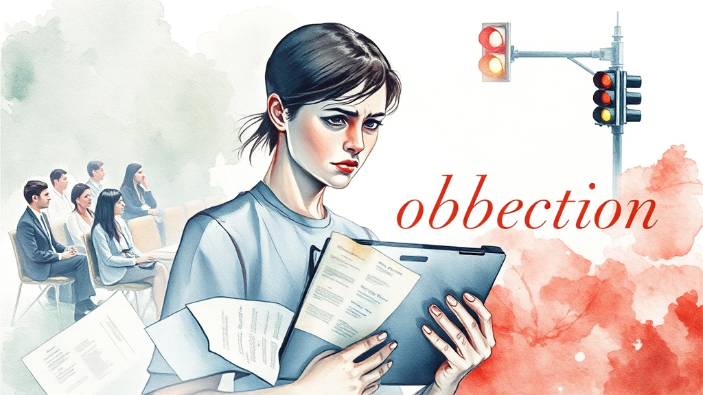 이의신청, 증거가 중요! (watercolor 스타일)