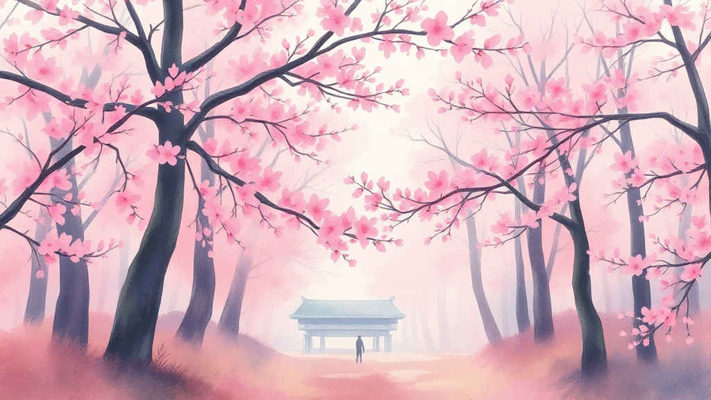 진주 매화숲 방문 꿀팁: 주차, 이동, 그리고 즐길 거리 (watercolor 스타일)