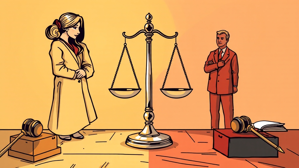협의 이혼 vs 소송 이혼, 뭐가 다를까? (illustration 스타일)