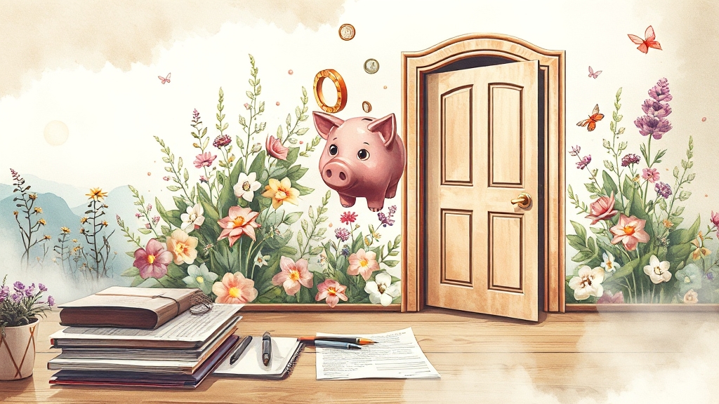 자립 펀드 유의사항 및 FAQ (watercolor 스타일)