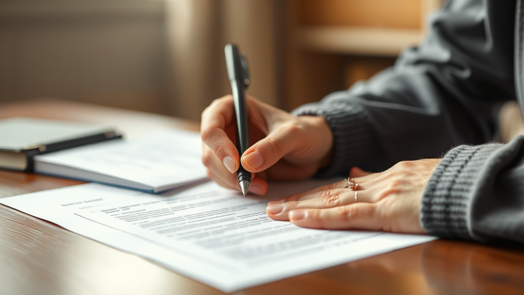 민생회복지원금 대리신청 위임장 (realistic 스타일)