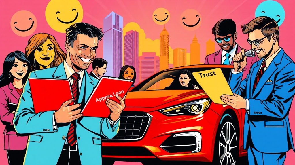 자동차 담보대출 시 유의사항 (popart 스타일)