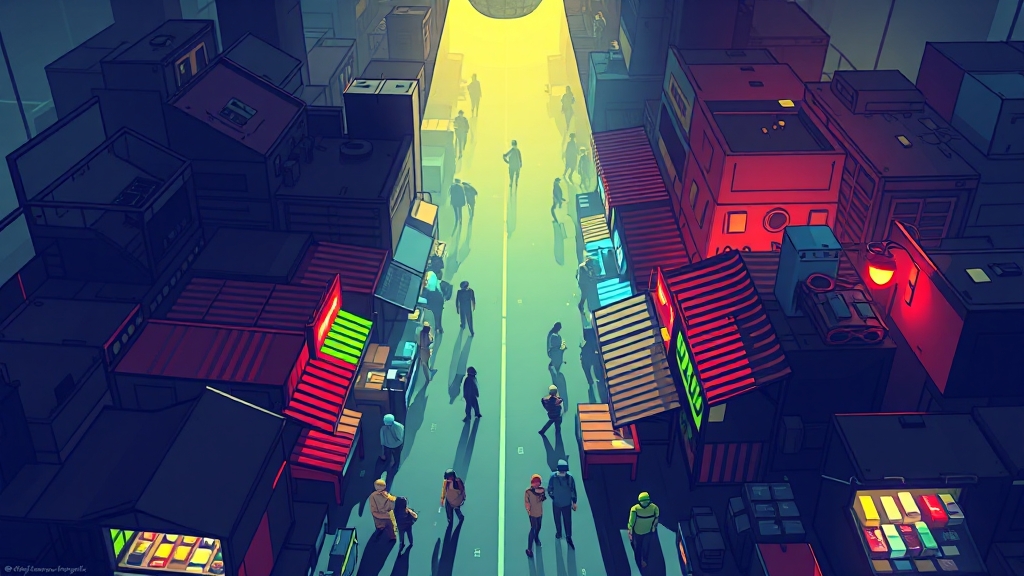 폴리마켓 규제 및 법적 이슈 (cartoon 스타일)