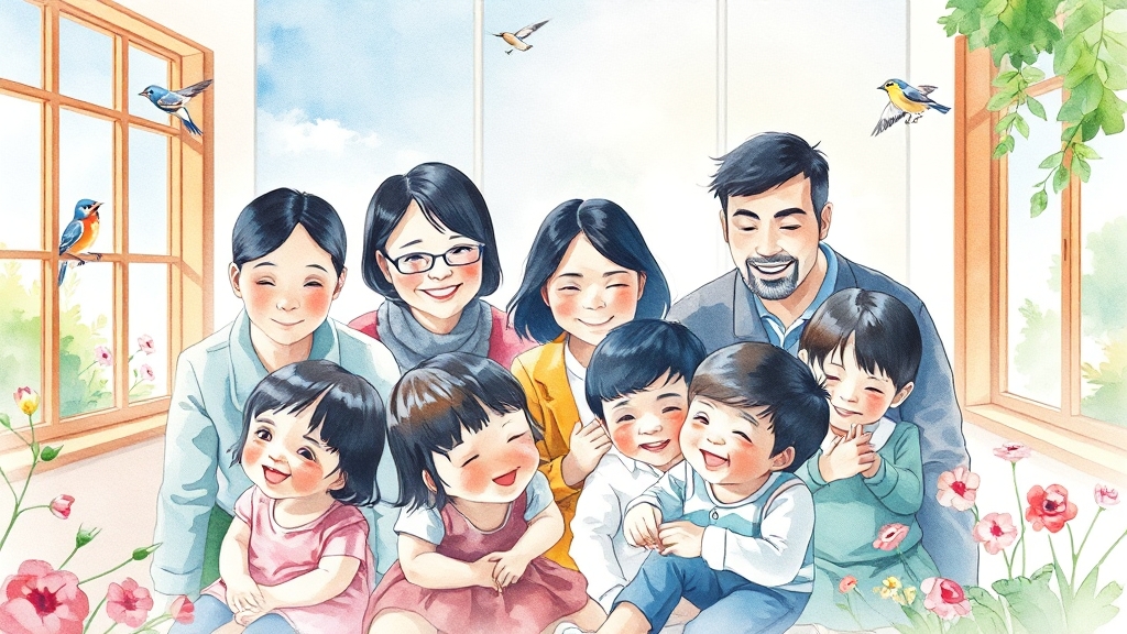 서울시 육아 지원 정책 추가 혜택 (watercolor 스타일)